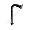 L.A Ornamental Goose Neck Keypad Stand Intercom Holder Telephone Entry Pedestal Gate Pillar Curve Post Offset Key Pad Stand Aluminum 42 Black view 3