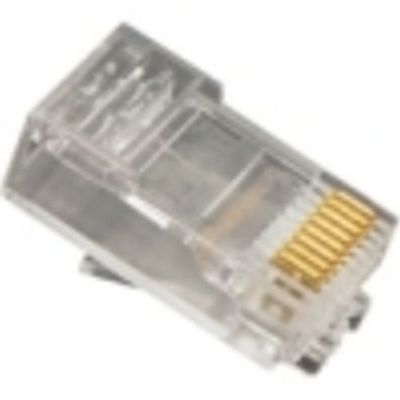 PLUG, 8P8C, OVAL ENTRY, SOLID, 100PK-Installation Equipment-Wall Jacks/Inserts-I