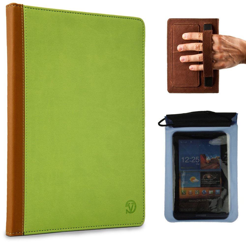 Mary Portfolio Lightweight Hard Cover for HP Mesquite 7 inch Tablet and Blue Waterproof Sleeve