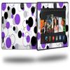 WraptorSkinz Lots of Dots Purple on White - Decal Style Skin fits 2013 Amazon Kindle Fire HD 7 inch view 1