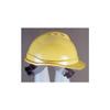 MSA 475387 Topgard Full Brim Safety Hard Hat with Fas-Trac III Ratchet Suspension | Non-Slotted Polycarbonate Shell, for General Purpose and Elevated Temperatures - Standard Size in Yellow view 1