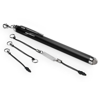 BoxWave Stylus Pen Compatible with Dell Venue Pro - Capacitive Stylus, Fiber Tip Capacitive Stylus Pen - Jet Black