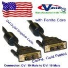 10FT Computer LCD Display DVI-D to DVI-D Male to Male Digital Singlelink Video Cable