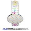 Kearas Hearts White Decal Style Skin (fits Sol Republic Tracks Headphones - HEADPHONES NOT INCLUDED) view 1