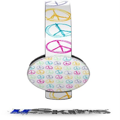 Kearas Peace Signs Decal Style Skin (fits Sol Republic Tracks Headphones - Headphones NOT Included)