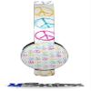 Kearas Peace Signs Decal Style Skin (fits Sol Republic Tracks Headphones - Headphones NOT Included) view 1