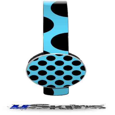 Kearas Polka Dots Black And Blue Decal Style Skin (fits Sol Republic Tracks Headphones - HEADPHONES NOT INCLUDED)