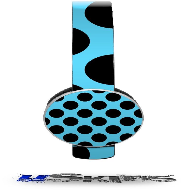 Kearas Polka Dots Black And Blue Decal Style Skin (fits Sol Republic Tracks Headphones - HEADPHONES NOT INCLUDED)