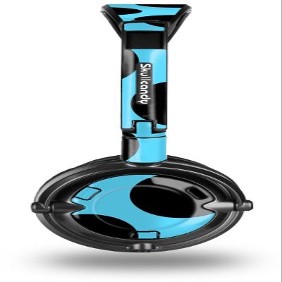 Kearas Polka Dots Black And Blue Decal Style Skin fits Skullcandy Lowrider Headphones (HEADPHONES SOLD SEPARATELY)
