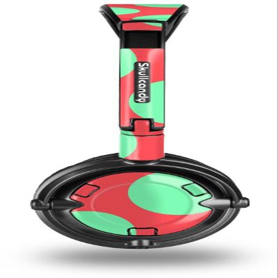 Kearas Polka Dots Green On Salmon Decal Style Skin fits Skullcandy Lowrider Headphones (HEADPHONES SOLD SEPARATELY)