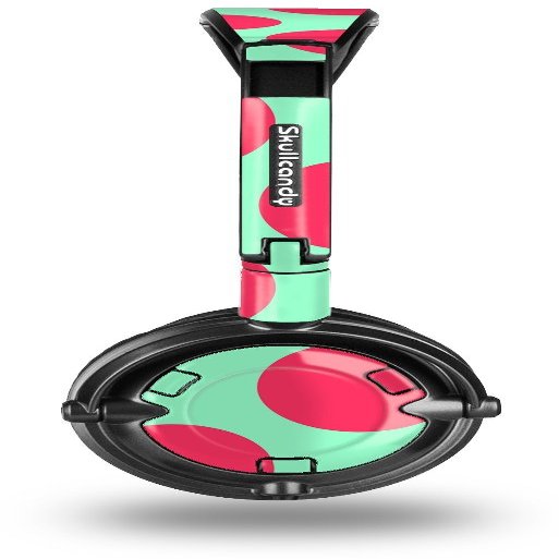 Kearas Polka Dots Pink And Blue Decal Style Skin fits Skullcandy Lowrider Headphones (HEADPHONES SOLD SEPARATELY)