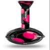 Kearas Polka Dots Pink On Black Decal Style Skin fits Skullcandy Lowrider Headphones (HEADPHONES SOLD SEPARATELY) view 1