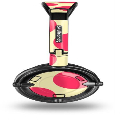 Kearas Polka Dots Pink On Cream Decal Style Skin fits Skullcandy Lowrider Headphones (HEADPHONES SOLD SEPARATELY)