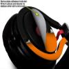 WraptorSkinz Skin Decal Wrap Compatible with Beats Mixr Headphones Ripped Colors Black Orange Skin Only (Headphones NOT Included) view 3
