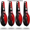 WraptorSkinz Skin Decal Wrap Compatible with Beats Mixr Headphones Ripped Colors Black Red Skin Only (Headphones NOT Included) view 2
