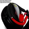 WraptorSkinz Skin Decal Wrap Compatible with Beats Mixr Headphones Ripped Colors Black Red Skin Only (Headphones NOT Included) view 3