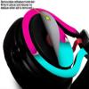 WraptorSkinz Skin Decal Wrap Compatible with Beats Mixr Headphones Ripped Colors Hot Pink Neon Teal Skin Only (Headphones NOT Included) view 3