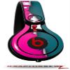 WraptorSkinz Skin Decal Wrap Compatible with Beats Mixr Headphones Ripped Colors Hot Pink Seafoam Green Skin Only (Headphones NOT Included) view 1