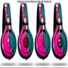 WraptorSkinz Skin Decal Wrap Compatible with Beats Mixr Headphones Ripped Colors Hot Pink Seafoam Green Skin Only (Headphones NOT Included) view 2