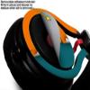 WraptorSkinz Skin Decal Wrap Compatible with Beats Mixr Headphones Ripped Colors Orange Seafoam Green Skin Only (Headphones NOT Included) view 3