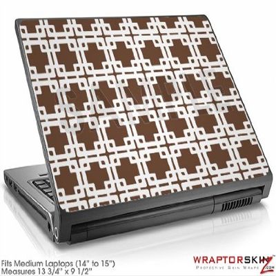 Medium Laptop Skin Boxed Chocolate Brown