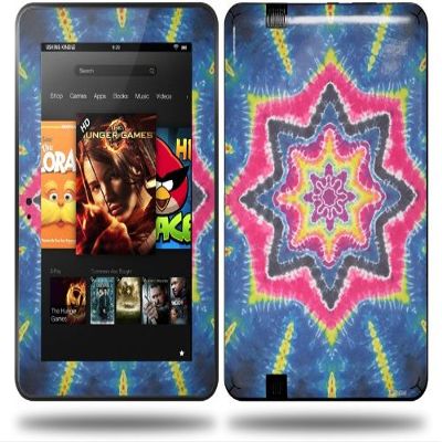 Tie Dye Star 101 Decal Style Skin fits Amazon Kindle Fire HD 8.9 inch