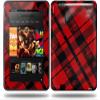 Red Plaid Decal Style Skin fits Amazon Kindle Fire HD 8.9 inch view 1