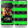 Skull Stripes Green Decal Style Skin fits Amazon Kindle Fire HD 8.9 inch view 1