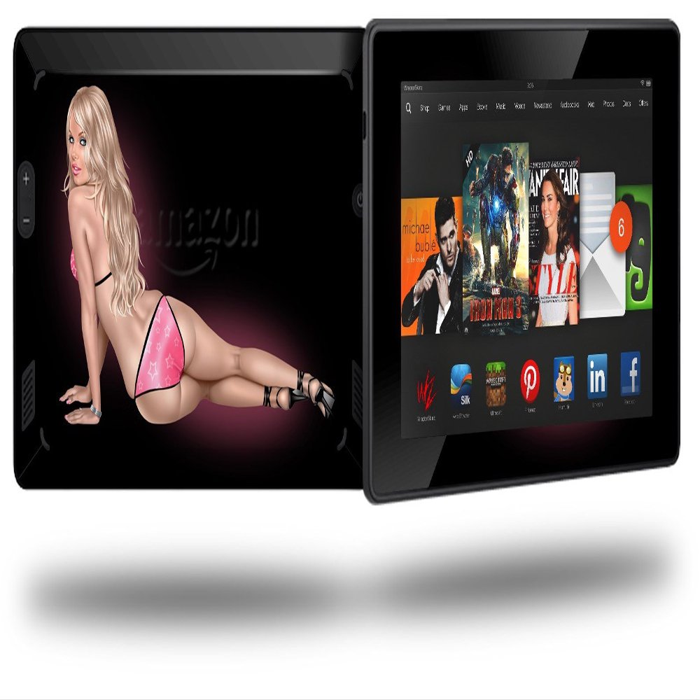 Blonde Bikini Pin Up Girl - Decal Style Skin fits 2013 Amazon Kindle Fire HD 7 inch
