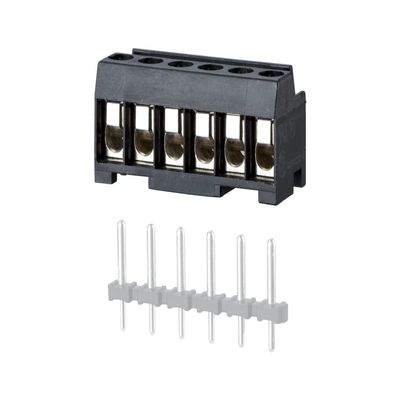 Metz Connect Terminal Block, Pluggable, 6Pos, 12Awg - 31007106