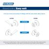 SCHLAGE F51A ORB 619 Orbit Knob Keyed Entry Lock, Satin Nickel view 2