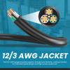 IronBox Electric 6-20P to C19 Power Cords Rated 20A, 250V, 12/3 AWG - UL Listed Extension Cable Adapter - Power Supply Cables- Heavy Duty Plug and Cord for Computer, Data Centers & More (1ft, Molded) view 4