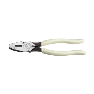 Klein Tools D20009NEGLW Side Cutter Linemans Pliers, Made in USA, Cut ACSR, Screws, Nails, Hard Wire, 9-Inch Hi-Viz Pliers