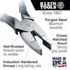 Klein Tools D20009NEGLW Side Cutter Linemans Pliers, Made in USA, Cut ACSR, Screws, Nails, Hard Wire, 9-Inch Hi-Viz Pliers view 2