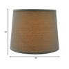Urbanest Natural Linen Drum Lampshade, 12-inch by 14-inch by 10-inch, Spider view 4