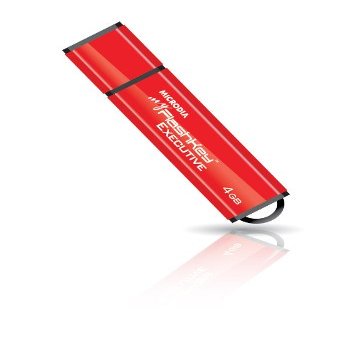 MICRODIA USB 2.0 Executive 4GB RED USB Flash Drive 33347