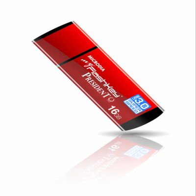 microdia USB Memory USB 3.0 GB President Red, Red, 34039