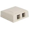 SURFACE MOUNT BOX, ELITE, 2-PORT, WHITE view 1
