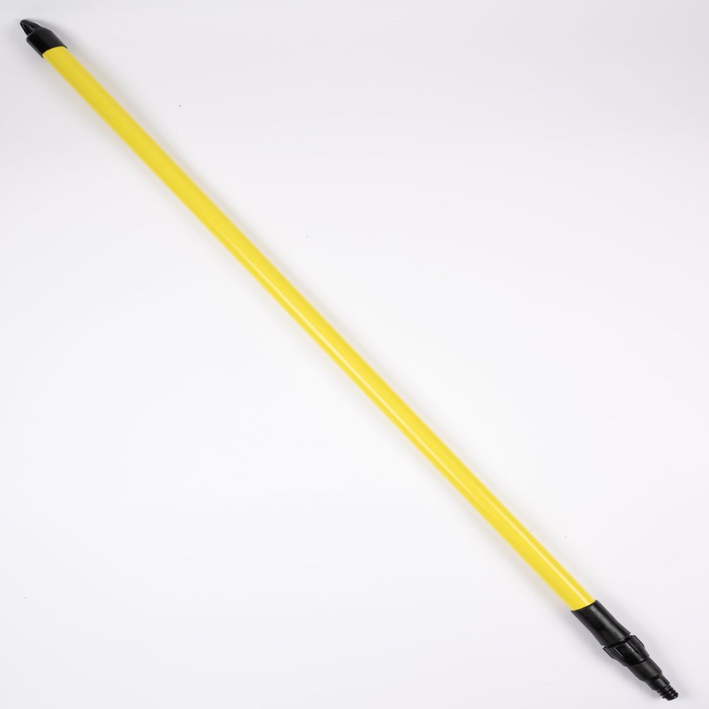 SPARTA 4102004 Spectrum Fiberglass Broom Handle, Mop Handle, Replacement Handle With Acme Threaded Tip For Commercial Cleaning, 4.5 To 8 Feet, Yellow