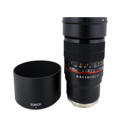Rokinon 85M-FX 85mm F1.4 Ultra Wide Fixed Lens for Fujifilm X-Mount Cameras Black