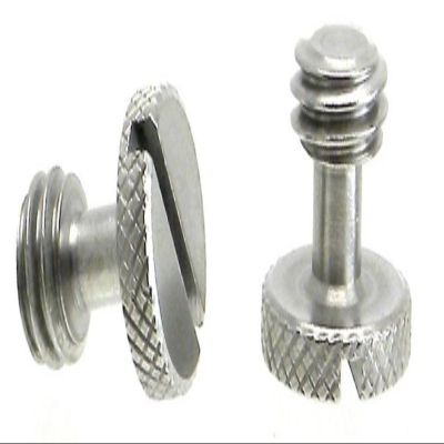 2 Steel Screw 3/8" for Camera Tripod QR Plate ideal for Manfrotto / Sachtler