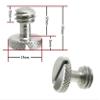 2 Steel Screw 3/8" for Camera Tripod QR Plate ideal for Manfrotto / Sachtler view 2