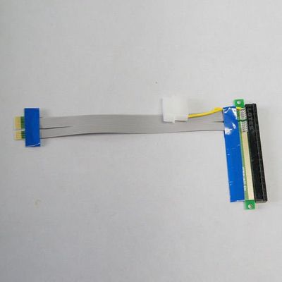 PCI-E 1X To 16X Powered Riser Cable Ribbon Extender Adapter Riser Card 24CM