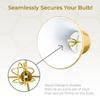 Royal Designs, Inc. BS-704FC-6AGL True Bell Lamp Shade, 3.5 x 6 x 6.25 , Antique Gold view 3