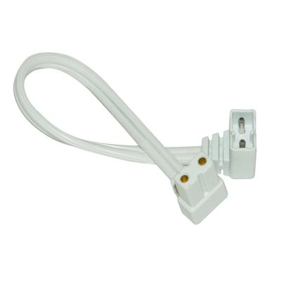 Jesco Lighting SP-CC6L Accessory - 6" 2-Wire Right Angle Connecting Cable w/ 2-Prong Plug, White Finish