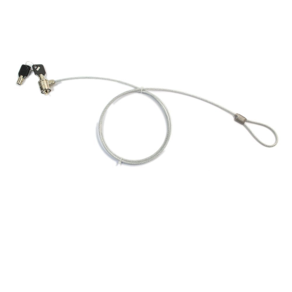 1.2M Laptop Security Cable for Noteguard Laptop Universal Notebook + 2 Keys Silver