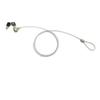 1.2M Laptop Security Cable for Noteguard Laptop Universal Notebook + 2 Keys Silver view 1