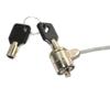 1.2M Laptop Security Cable for Noteguard Laptop Universal Notebook + 2 Keys Silver view 2