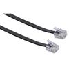 Schwaiger 6m RJ-11 - RJ-11 Telephone Cable - Black - Male to Male Connector - Compatible with Modem view 1