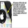 Kearas Hearts White - Decal Style Vinyl Skin fits Otterbox Commuter iPhone4/4s Case - (CASE NOT INCLUDED) view 2